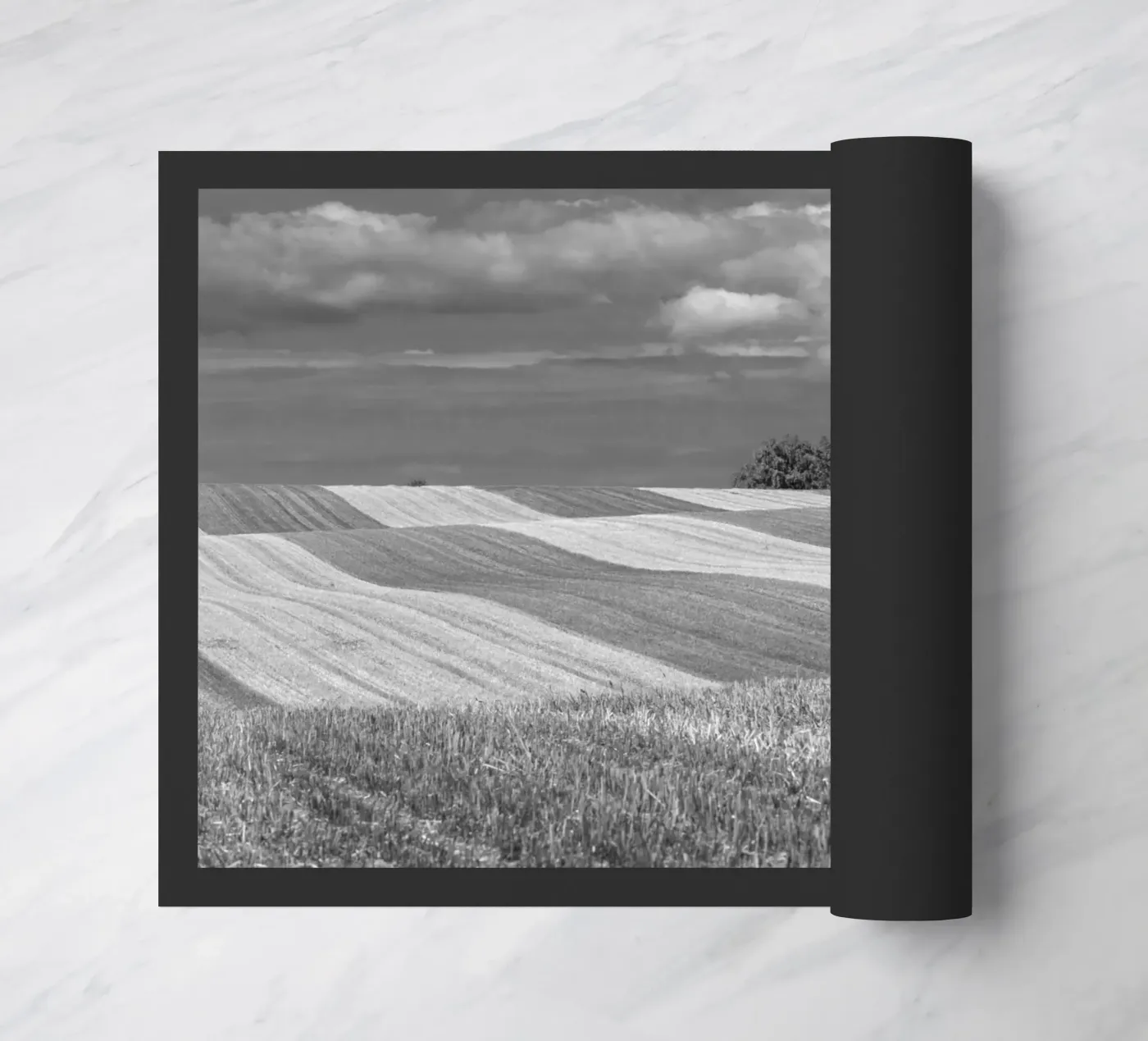 Stubble fields 2 doormat by Barbara Buderath Fotodesign