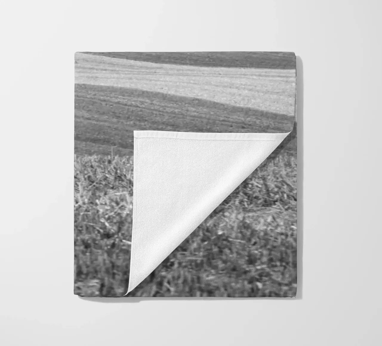 Stubble fields 2 beach towel by Barbara Buderath Fotodesign