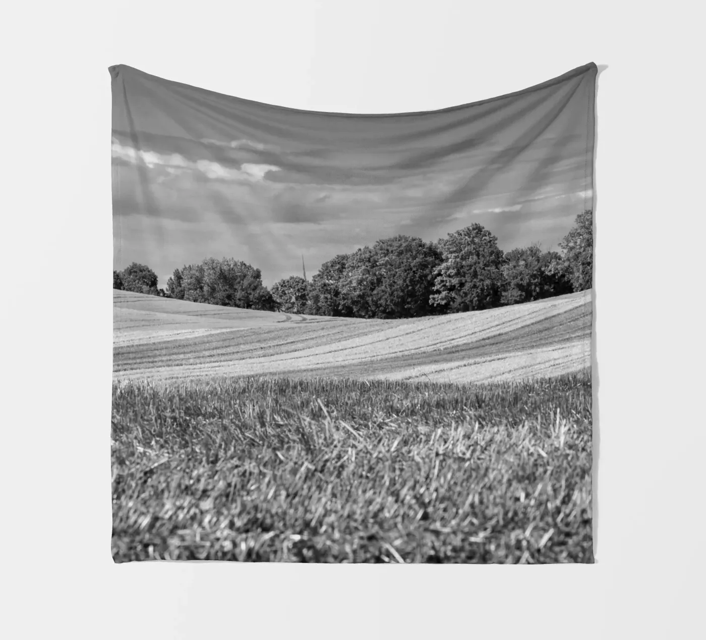 Stubble fields 3 Fleecedecke von Barbara Buderath Fotodesign