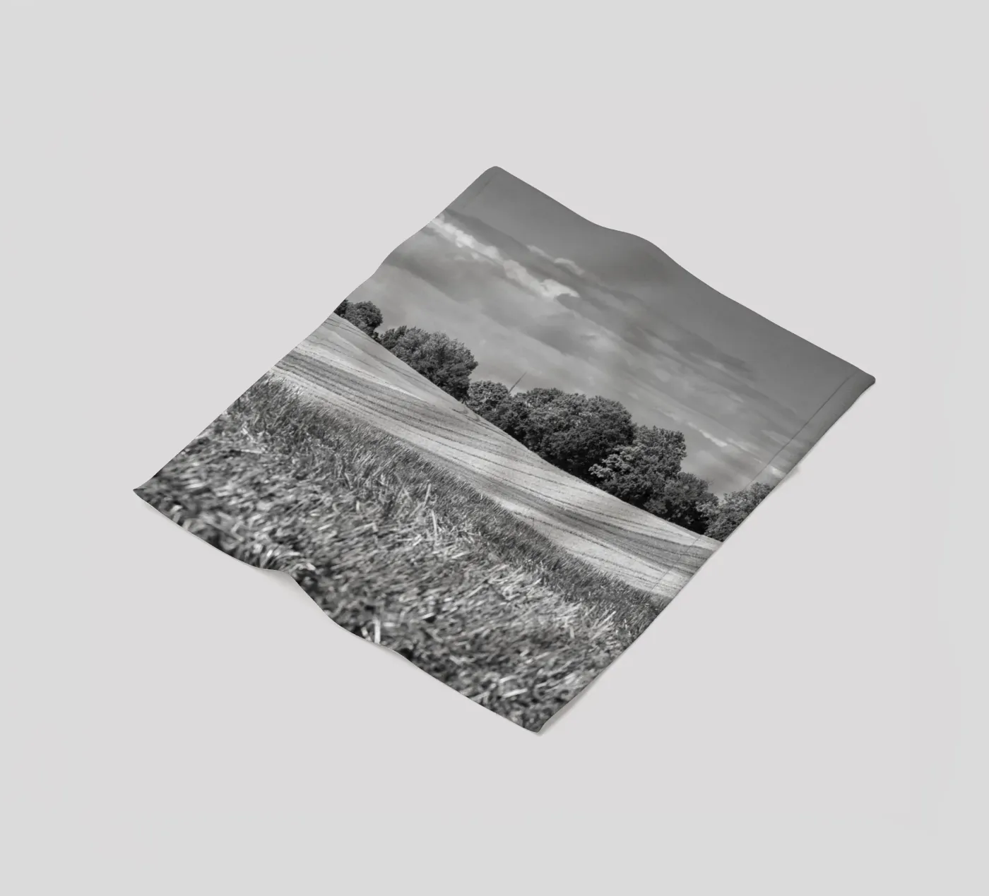 Stubble fields 3 Fleecedecke von Barbara Buderath Fotodesign