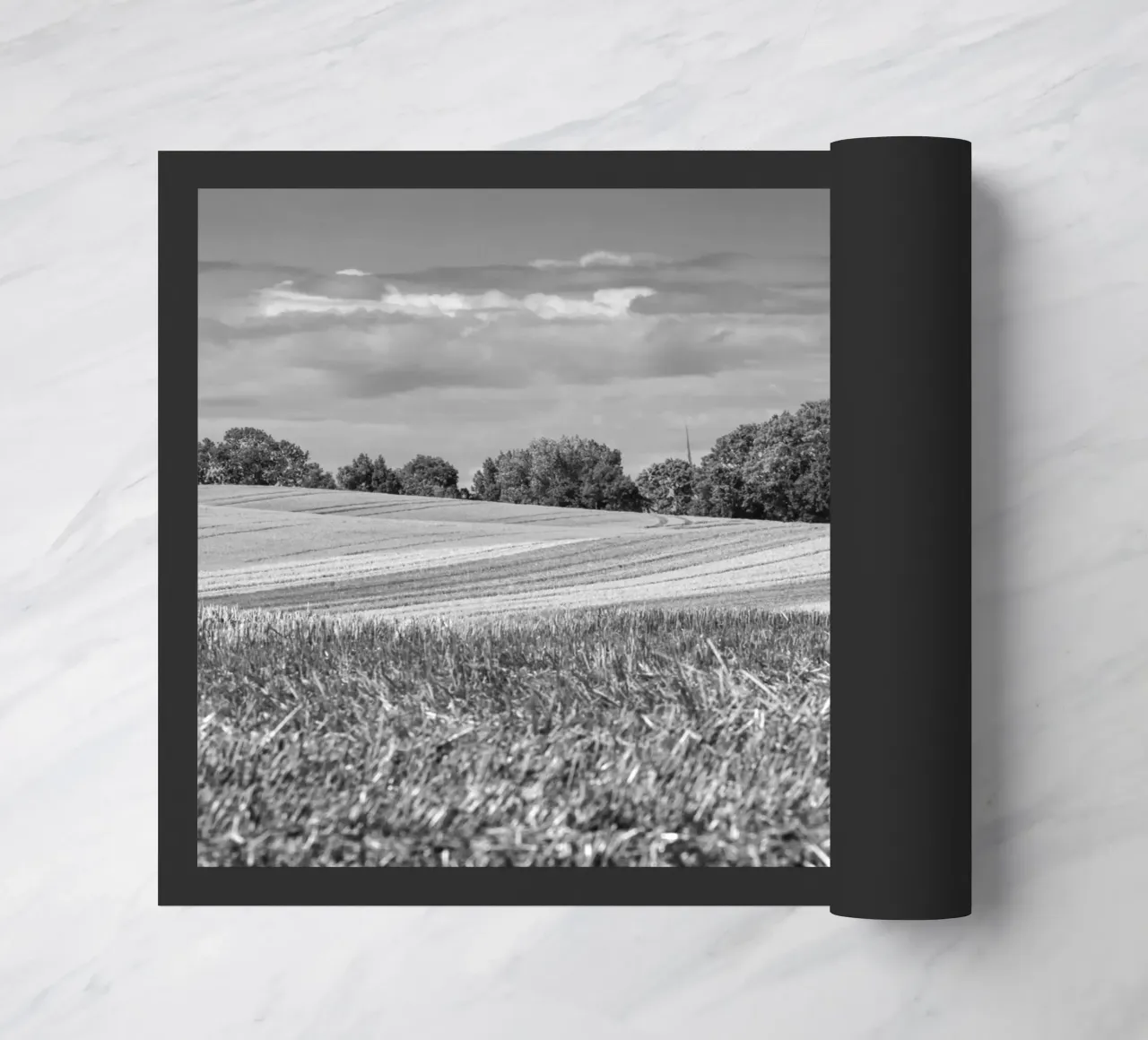 Stubble fields 3 doormat by Barbara Buderath Fotodesign