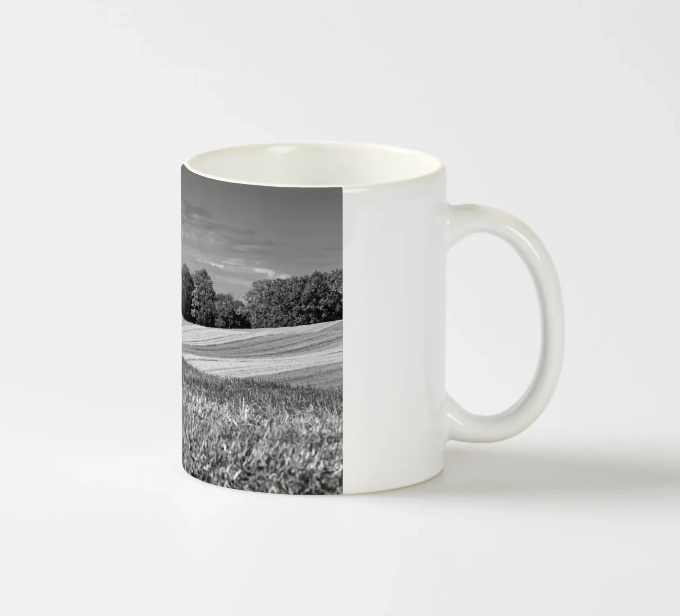 Stubble fields 3 ceramic mug by Barbara Buderath Fotodesign