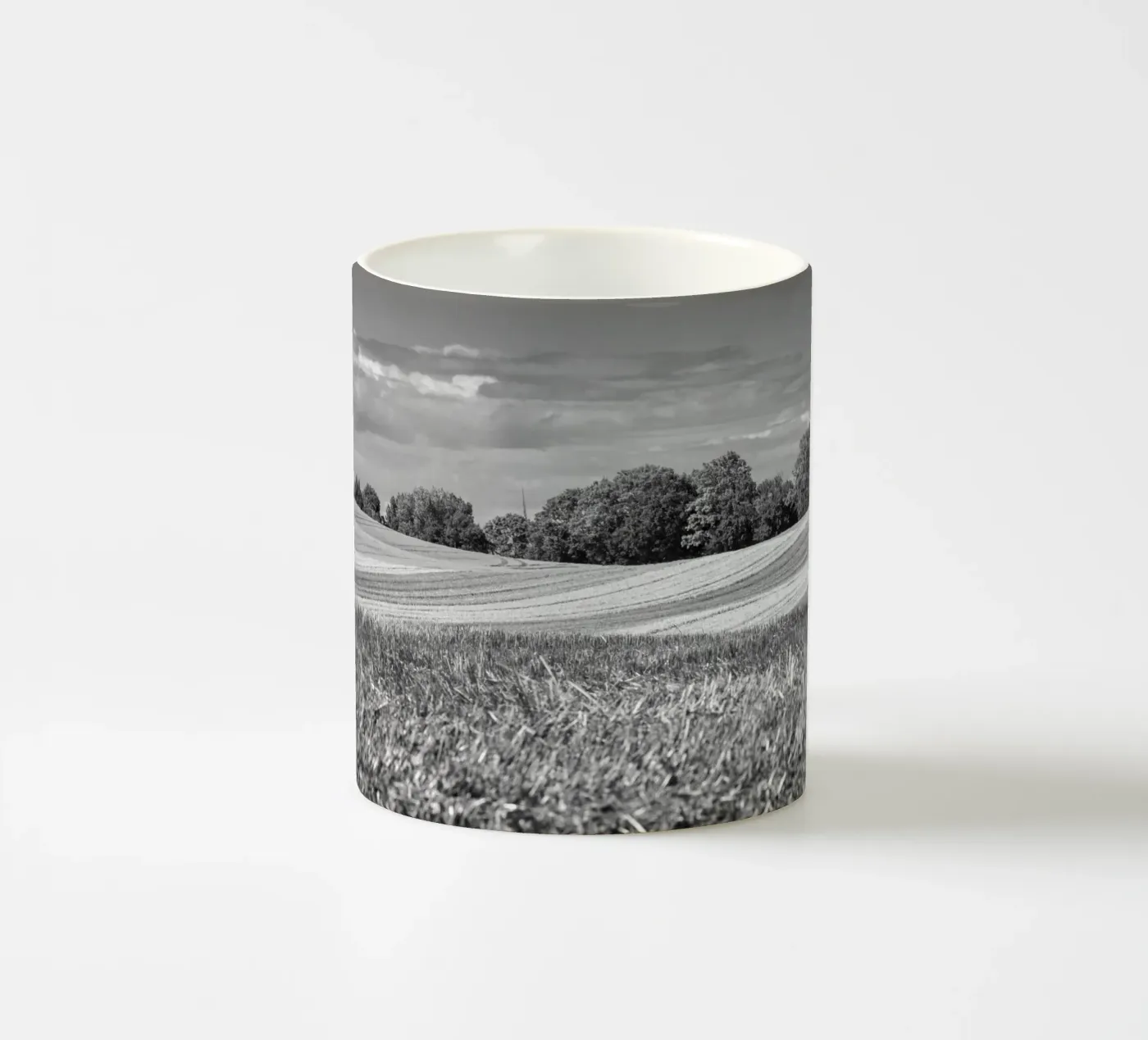 Stubble fields 3 ceramic mug by Barbara Buderath Fotodesign