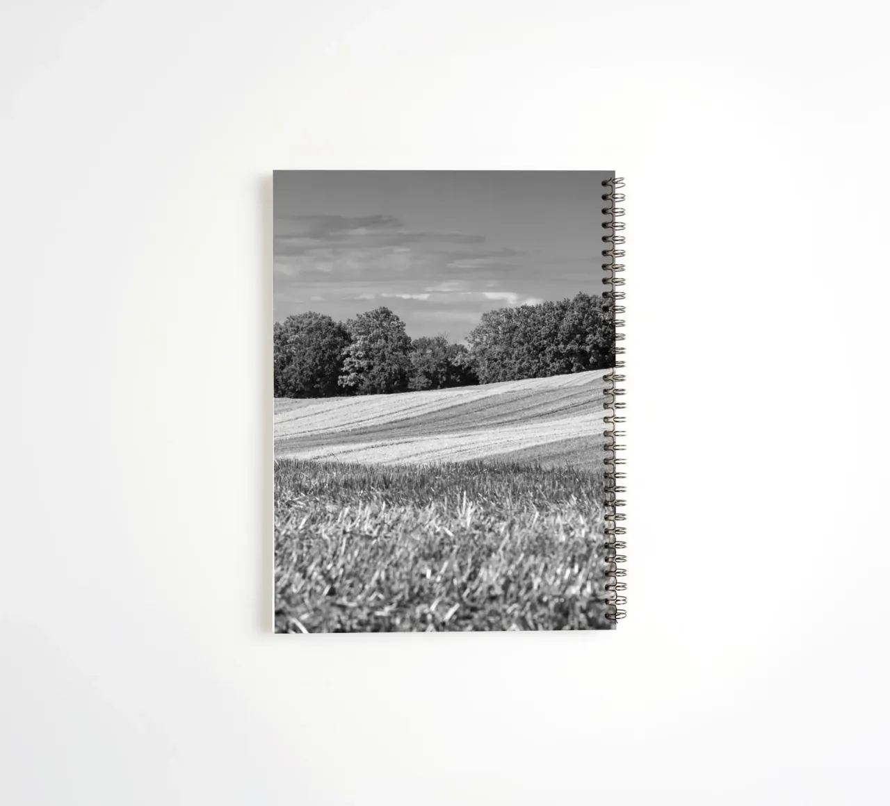 Stubble fields 3 spiral notebook by Barbara Buderath Fotodesign