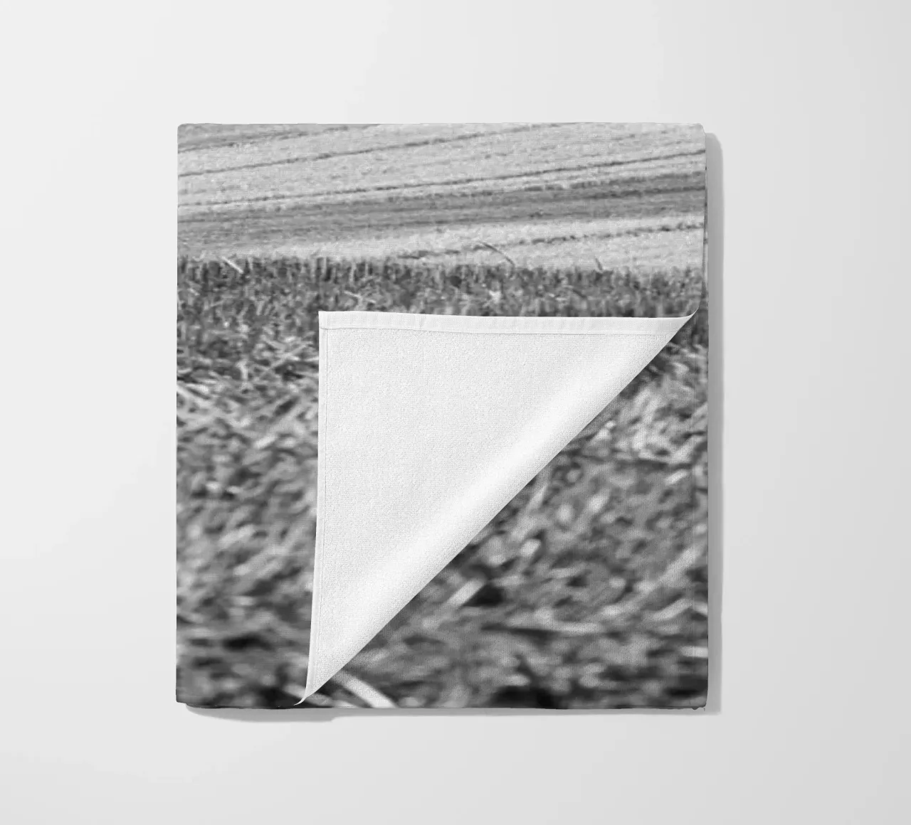 Stubble fields 3 beach towel by Barbara Buderath Fotodesign