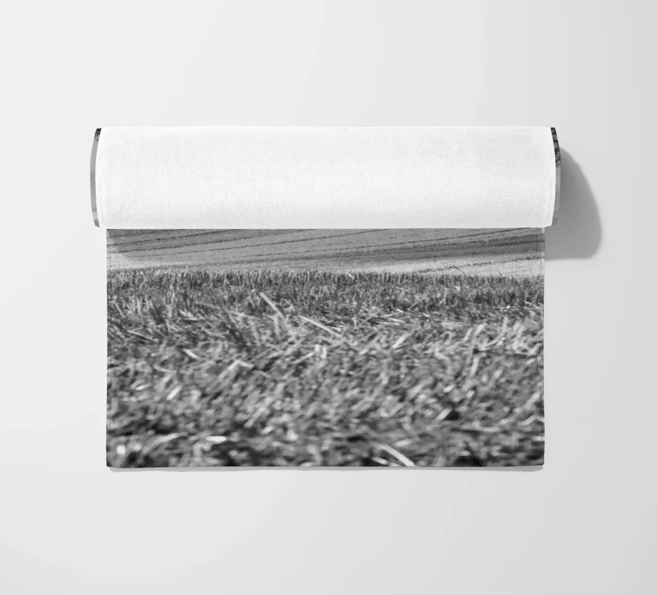 Stubble fields 3 beach towel by Barbara Buderath Fotodesign