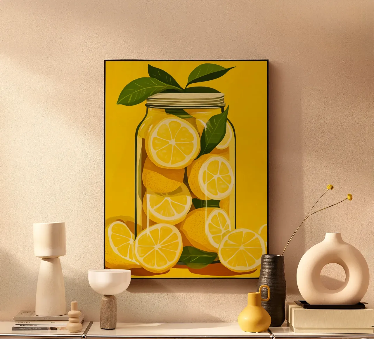 Eingeweckte Zitronen-Sonnen | Stillleben Acryl-Glas von Autofocus