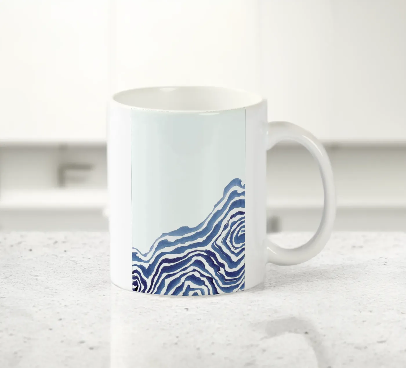 Wave I ceramic mug by Kristen Polsinelli
