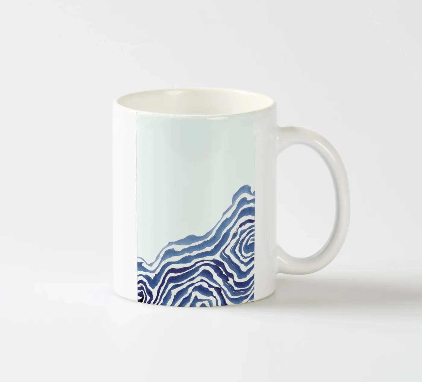 Wave I ceramic mug by Kristen Polsinelli