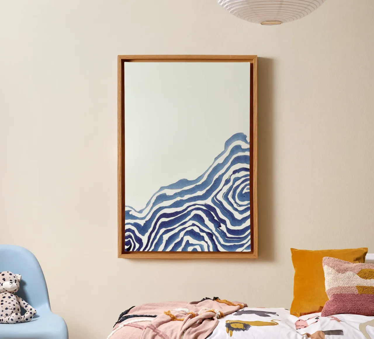Wave I tela con Cornice a cassetta da Kristen Polsinelli