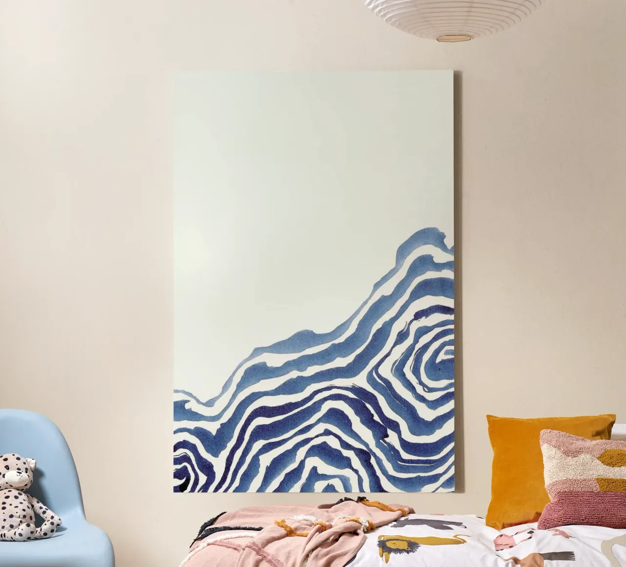 Wave I tela con Cornice a cassetta da Kristen Polsinelli