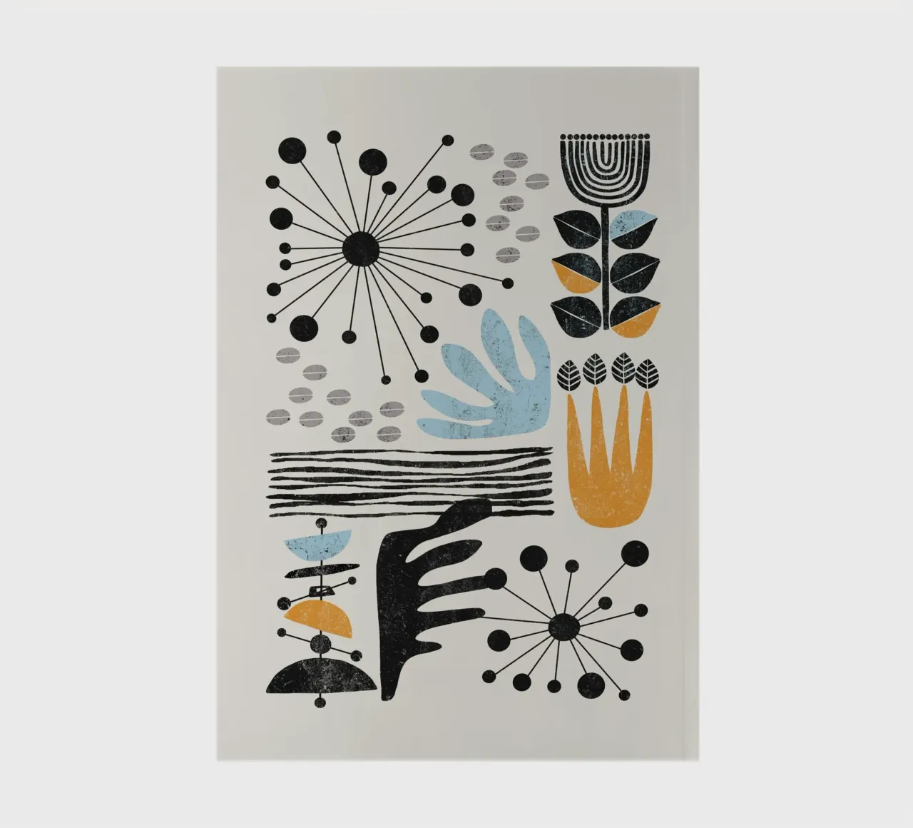 Cats & Dotz - Abstract Shapes 02 notebook by The Artcircle