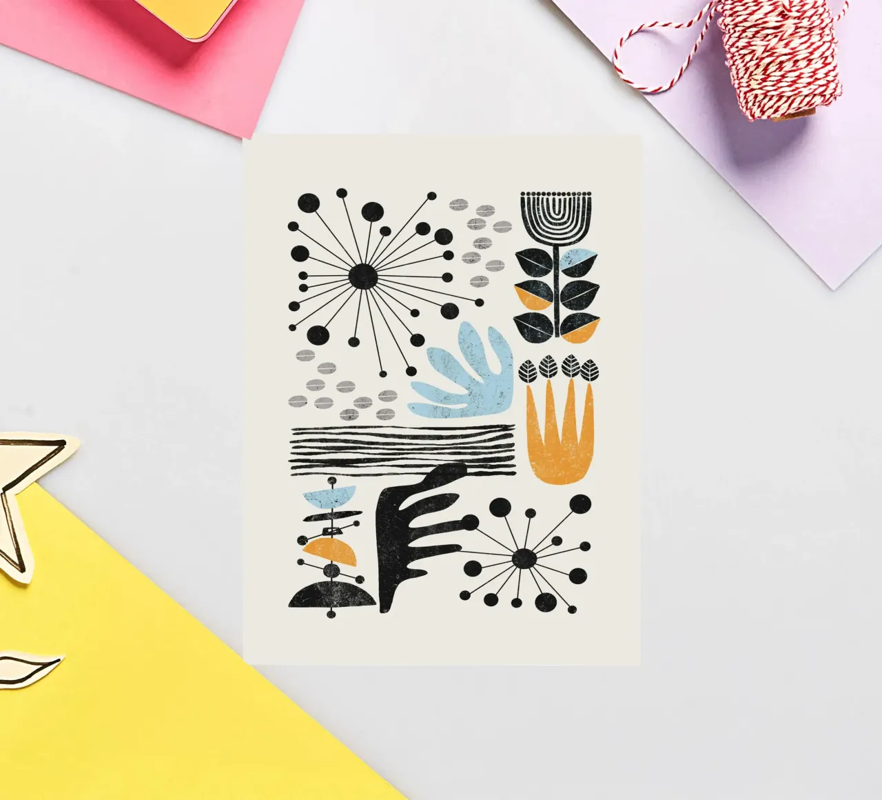 Cats & Dotz - Abstract Shapes 02 sticker by The Artcircle