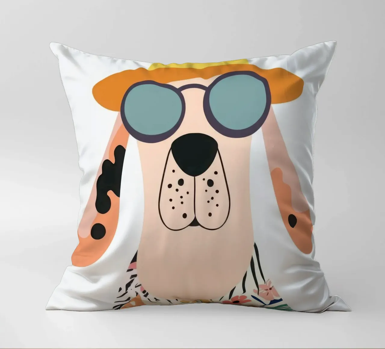Chien tropicale cuscino da So Cute Land - Affiches et posters