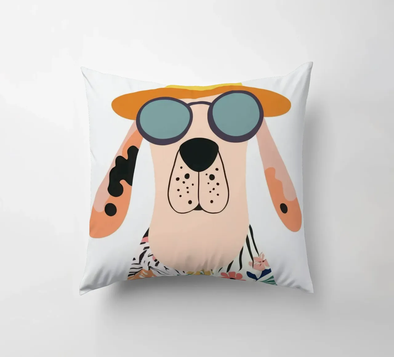 Chien tropicale cuscino da So Cute Land - Affiches et posters