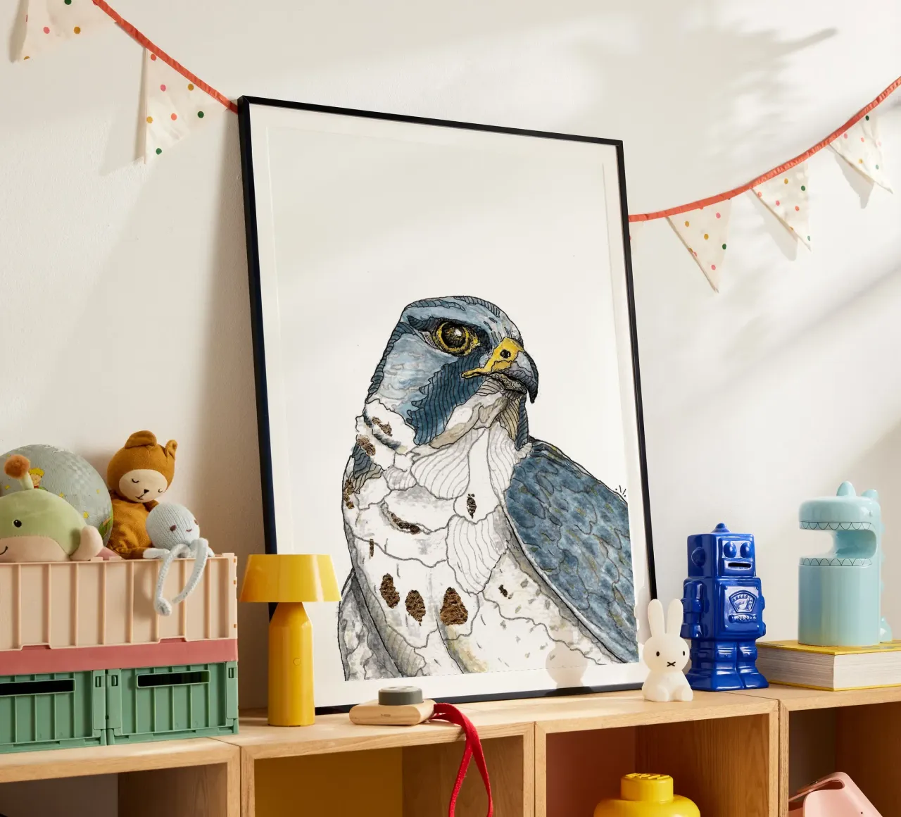 Peregrine falcon hahnemühle by Magpie luck
