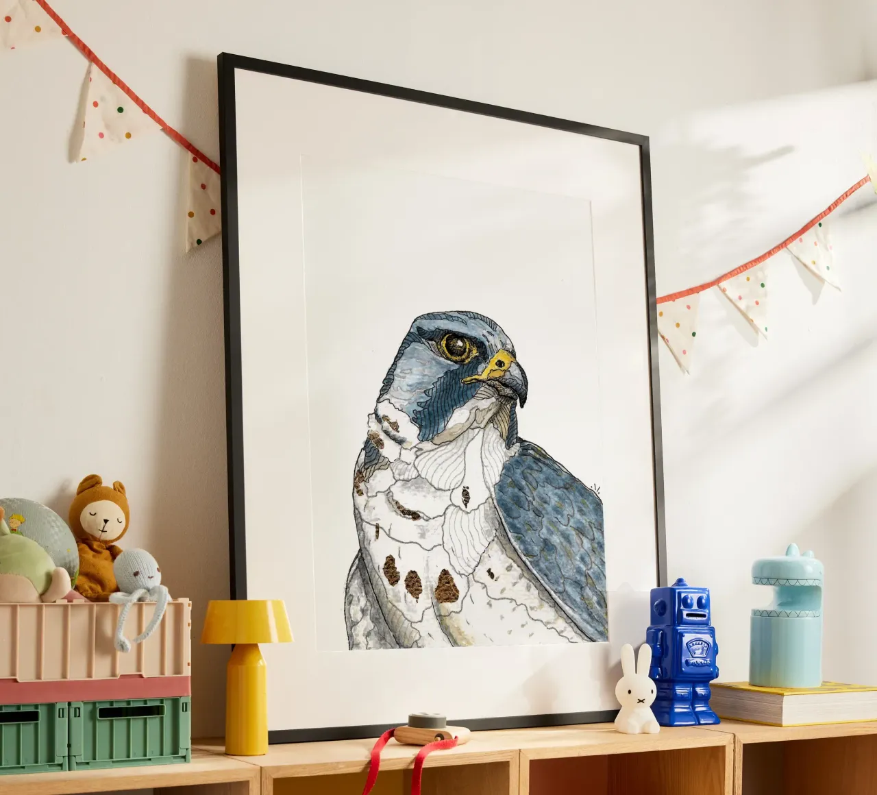 Peregrine falcon hahnemühle by Magpie luck