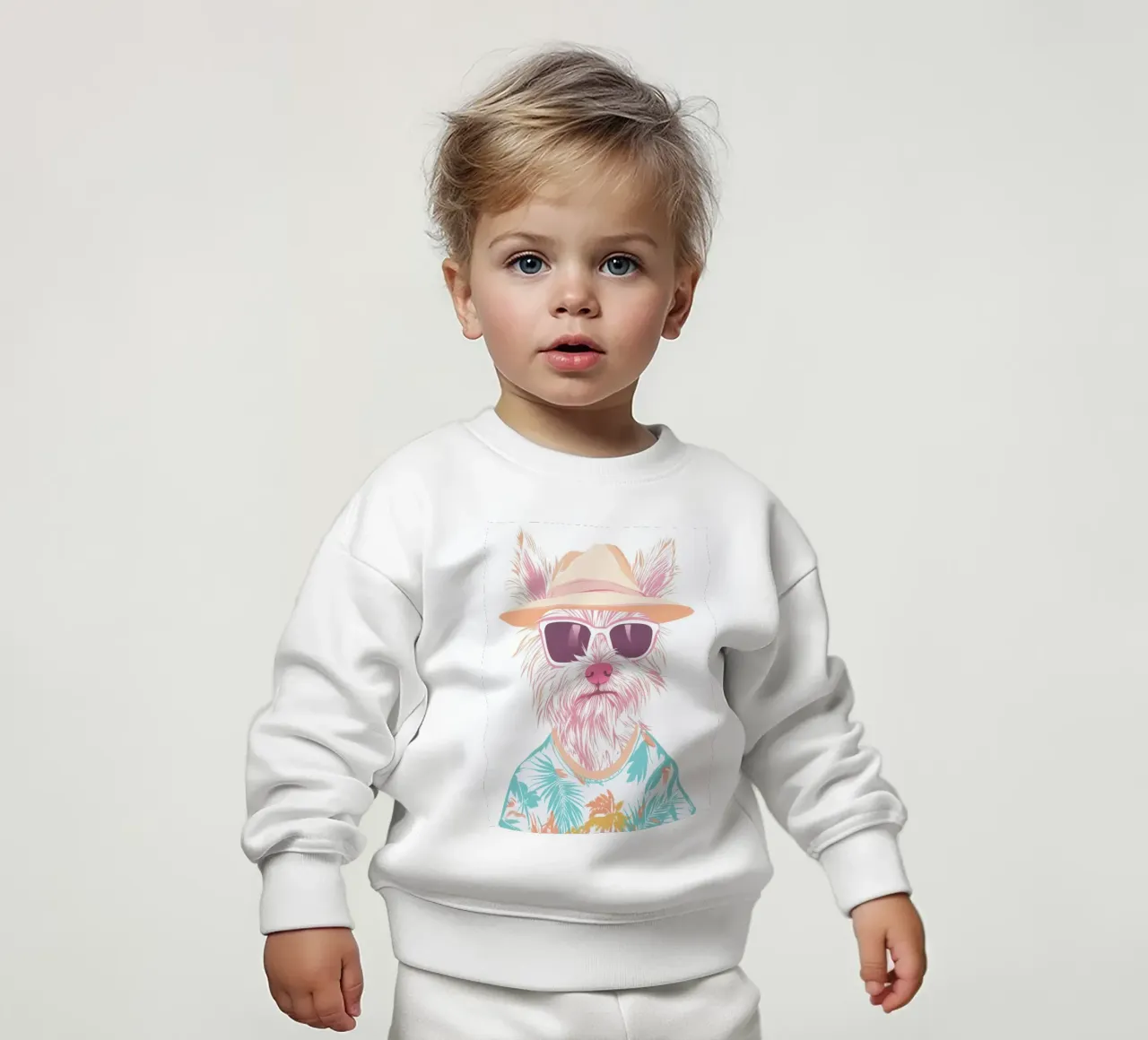 Cucciolo tropicale felpa neonato da So Cute Land - Affiches et posters