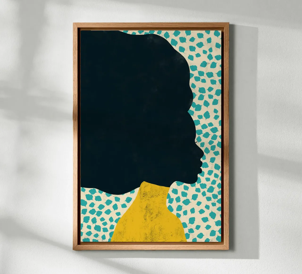 Cats & Dotz - Donna con l'afro tela da The Artcircle