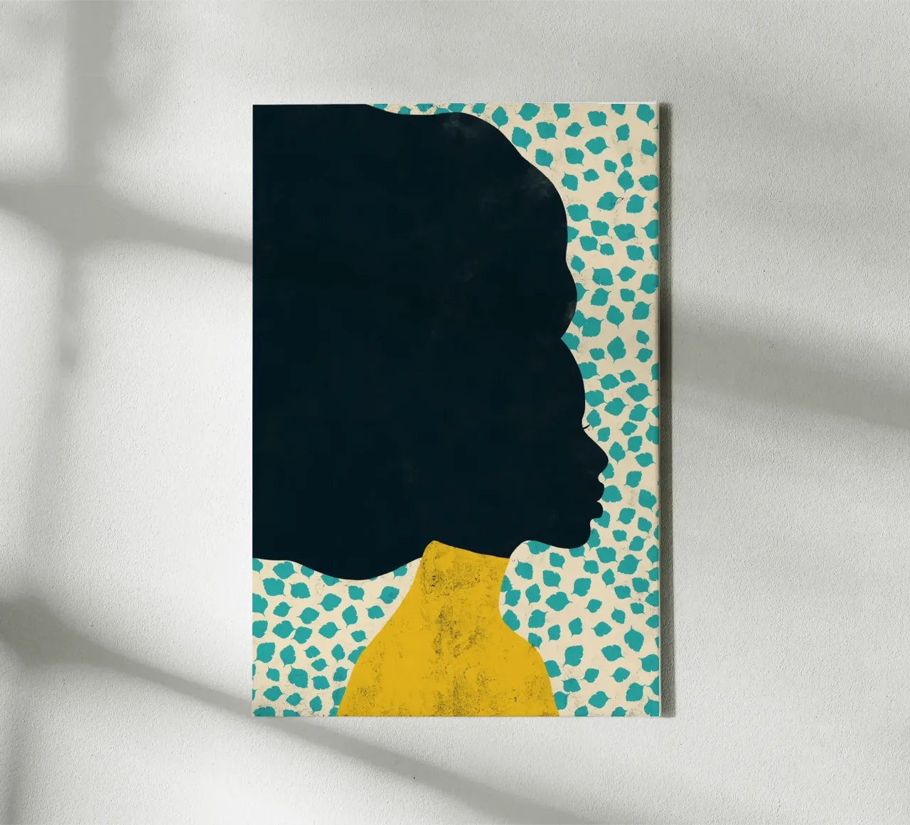 Cats & Dotz - Donna con l'afro tela da The Artcircle