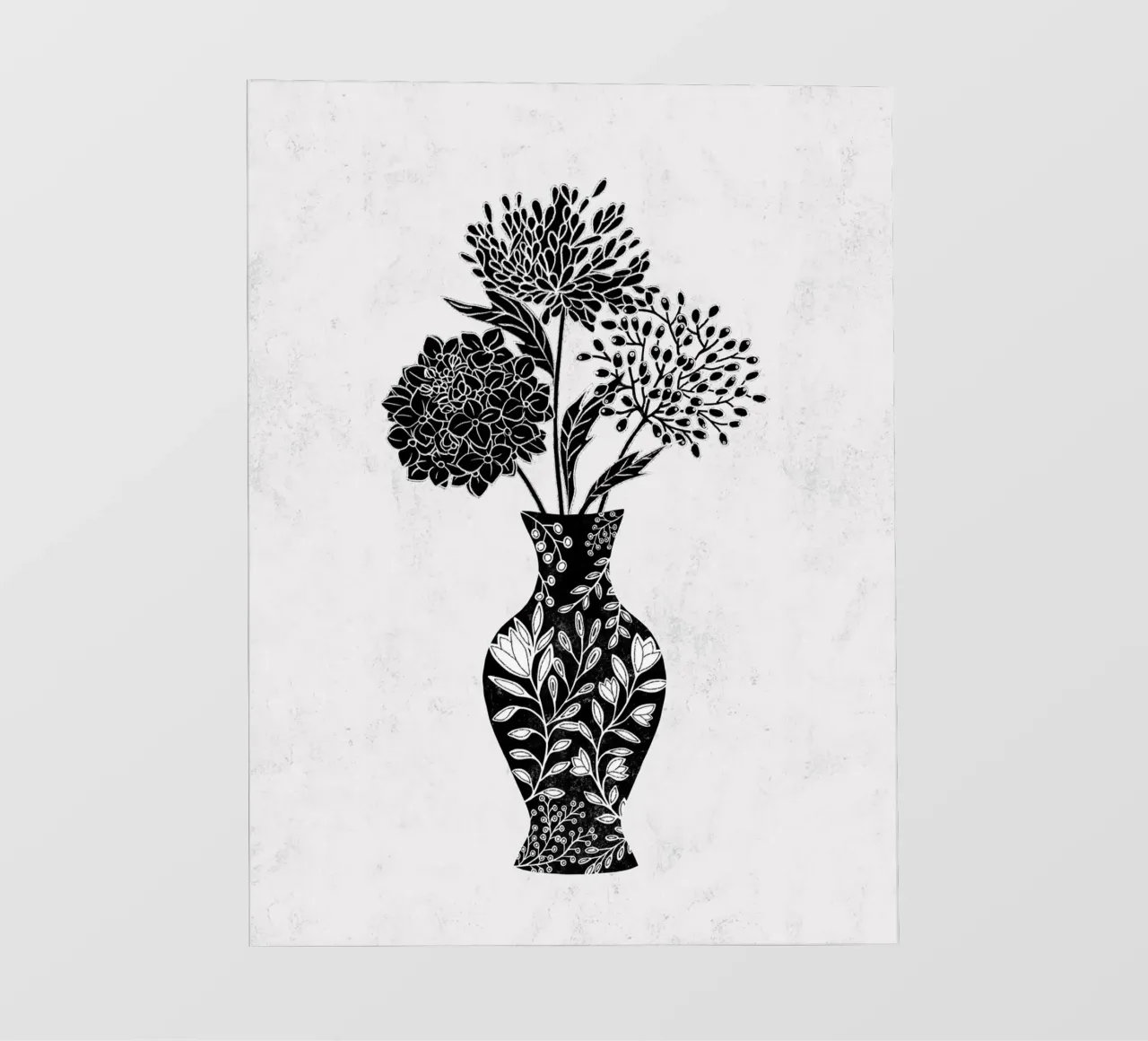 Gatti e puntini - Vaso antico telo in pvc da The Artcircle