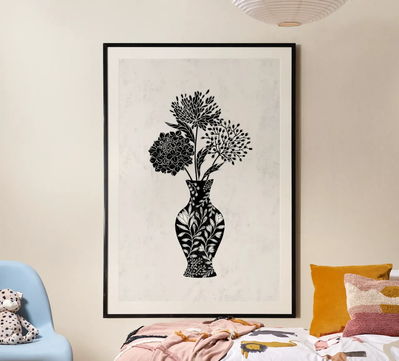 Gatti e puntini - Vaso antico poster da The Artcircle