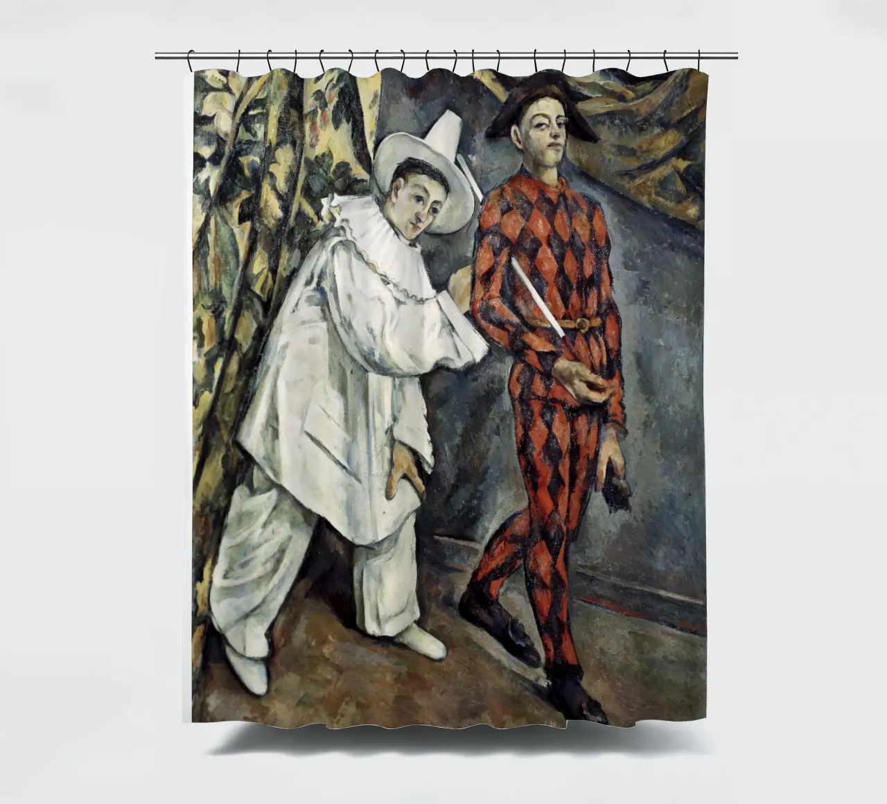 Cézanne - Pierrot e Arlecchino tenda da doccia da ARTOTHEK