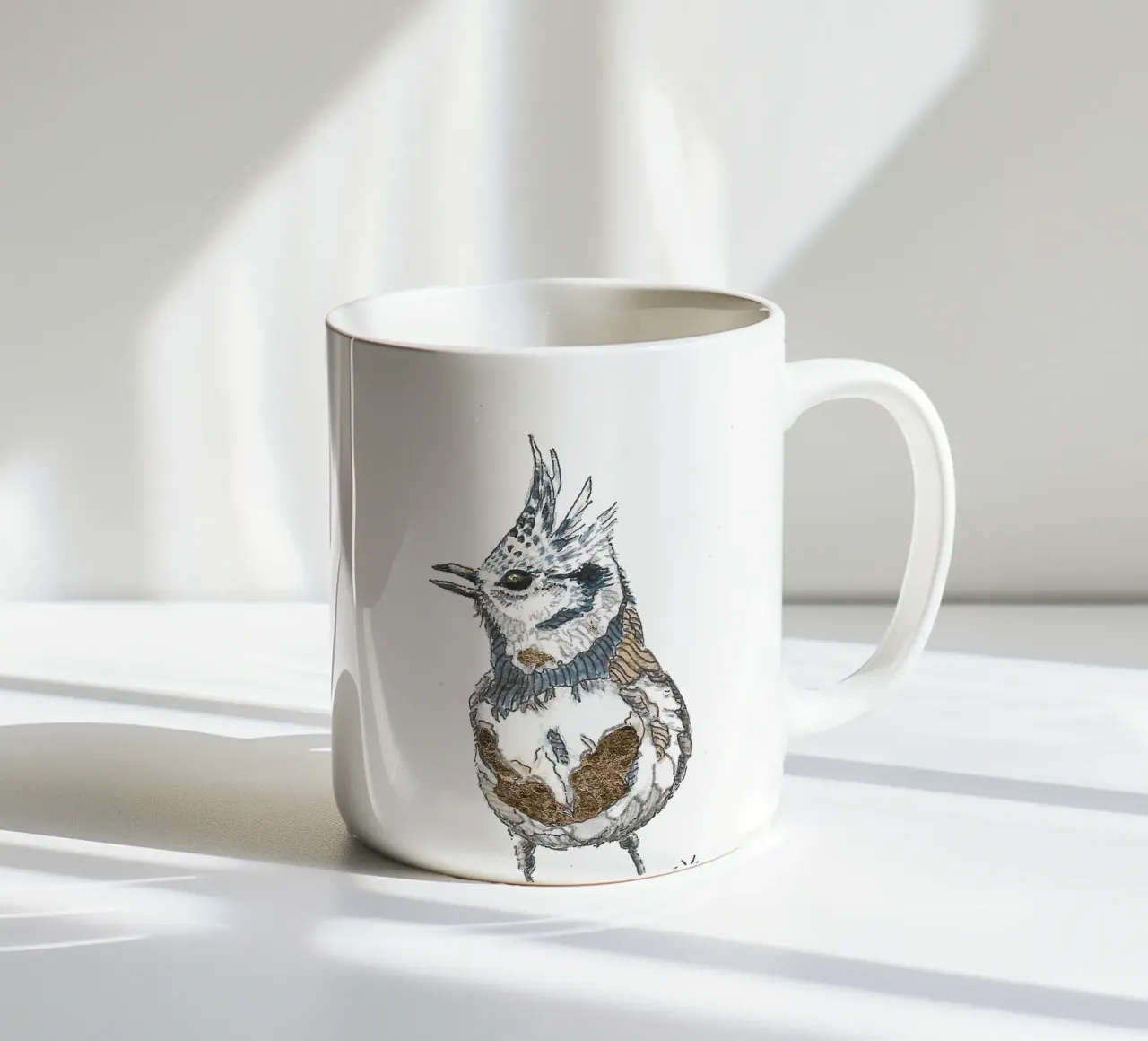 A little bird told me tazza in ceramica da Magpie luck