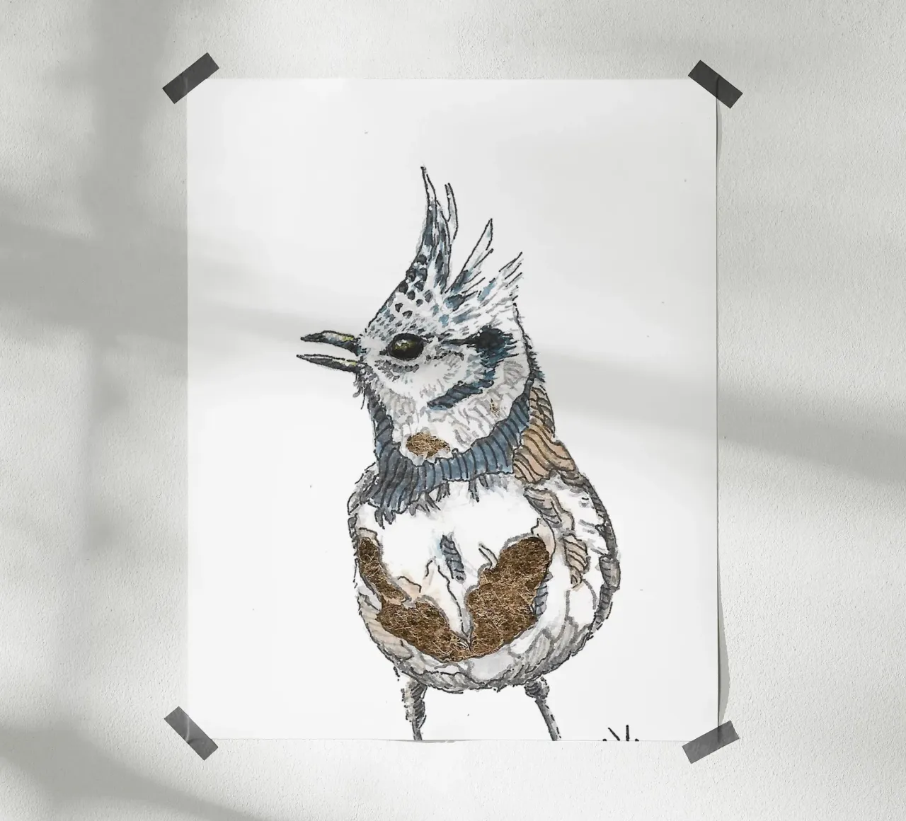 A little bird told me carta hahnemühle da Magpie luck