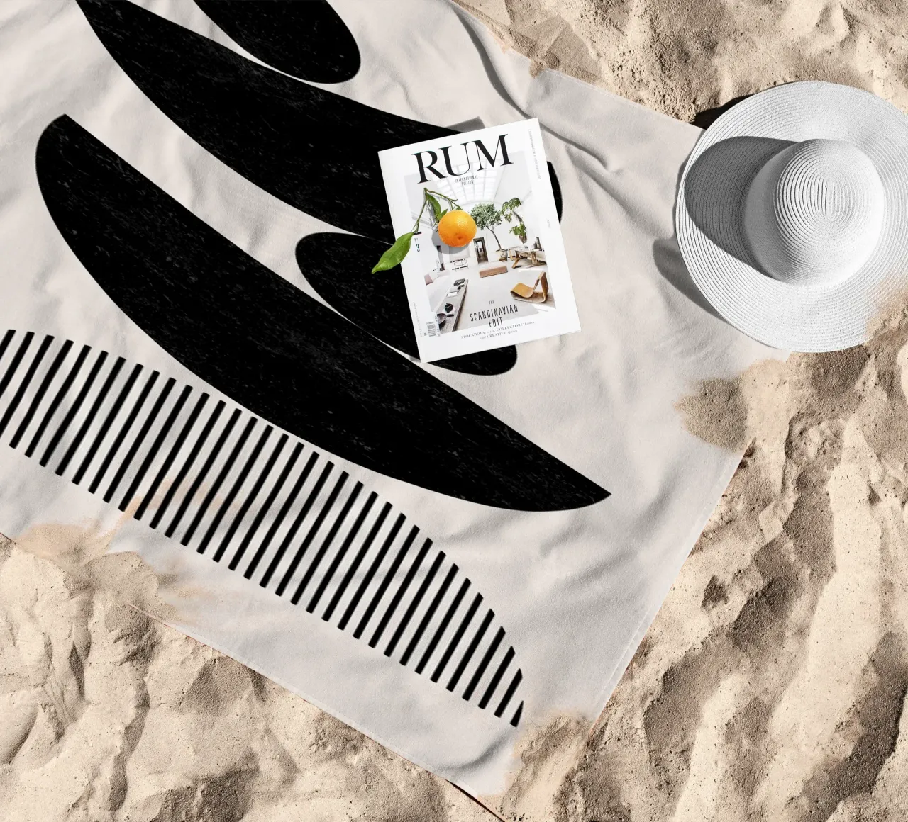 Cats & Dotz - Balance beach towel by The Artcircle