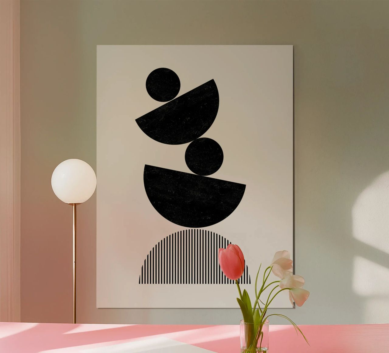 Cats & Dotz - Équilibre poster de The Artcircle