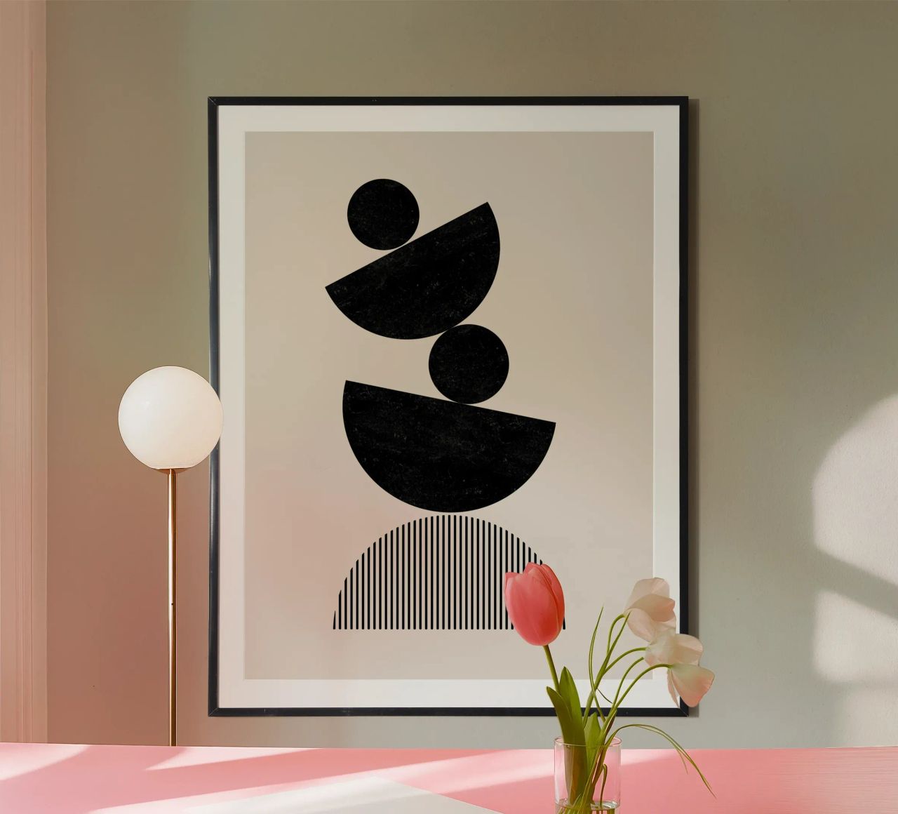 Cats & Dotz - Équilibre poster de The Artcircle