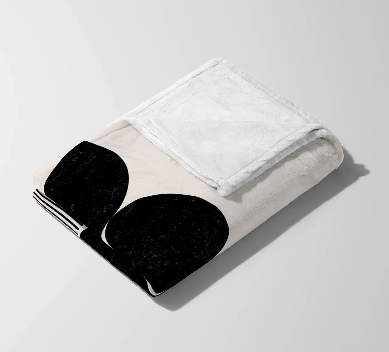 Cats & Dotz - Balance fleece blanket by The Artcircle