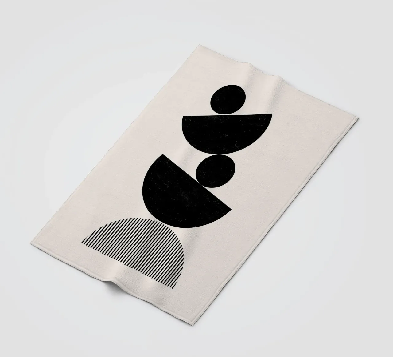 Cats & Dotz - Balance fleece blanket by The Artcircle