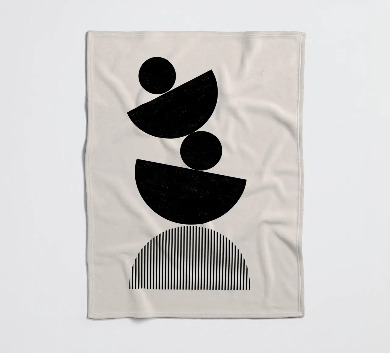 Cats & Dotz - Balance fleece blanket by The Artcircle