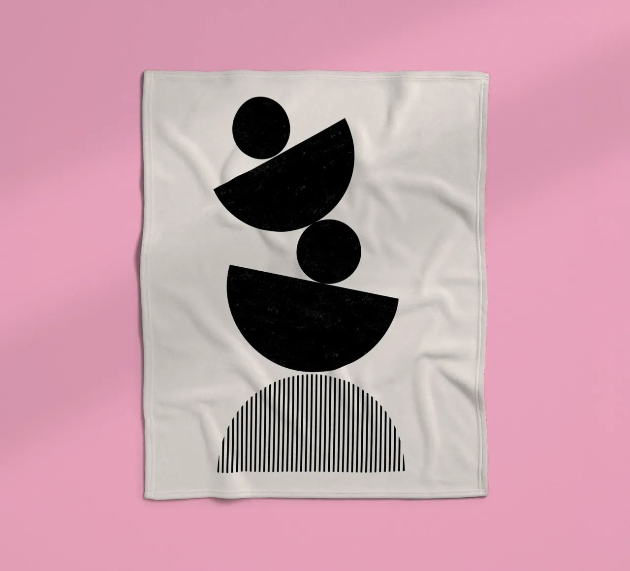 Cats & Dotz - Balance fleece blanket by The Artcircle