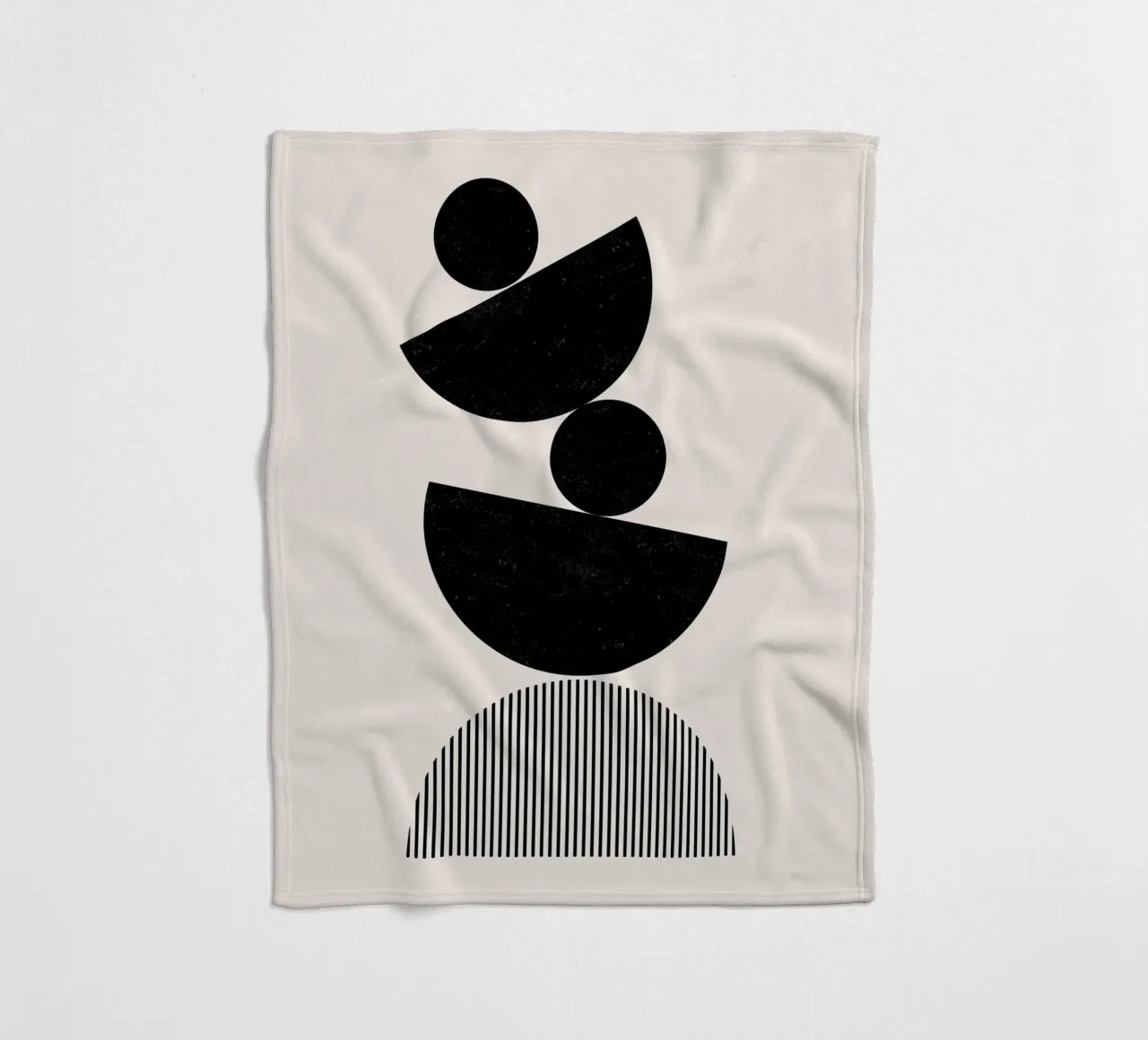 Cats & Dotz - Balance fleece blanket by The Artcircle