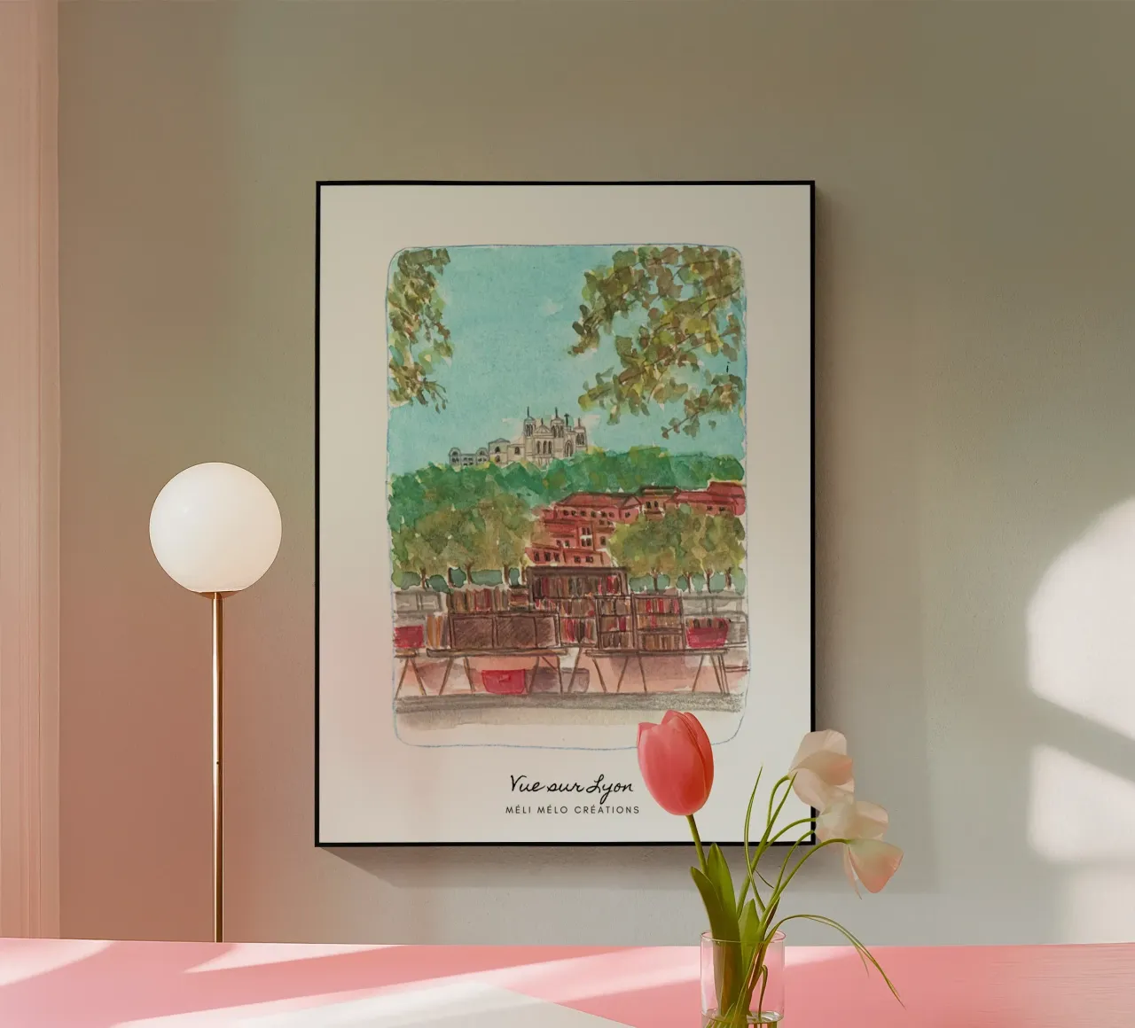 Blick auf Lyon Acryl-Glas von melimelocreations