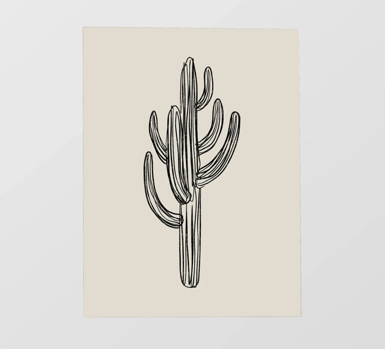 Gatti e puntini - Cactus nero telo in pvc da The Artcircle
