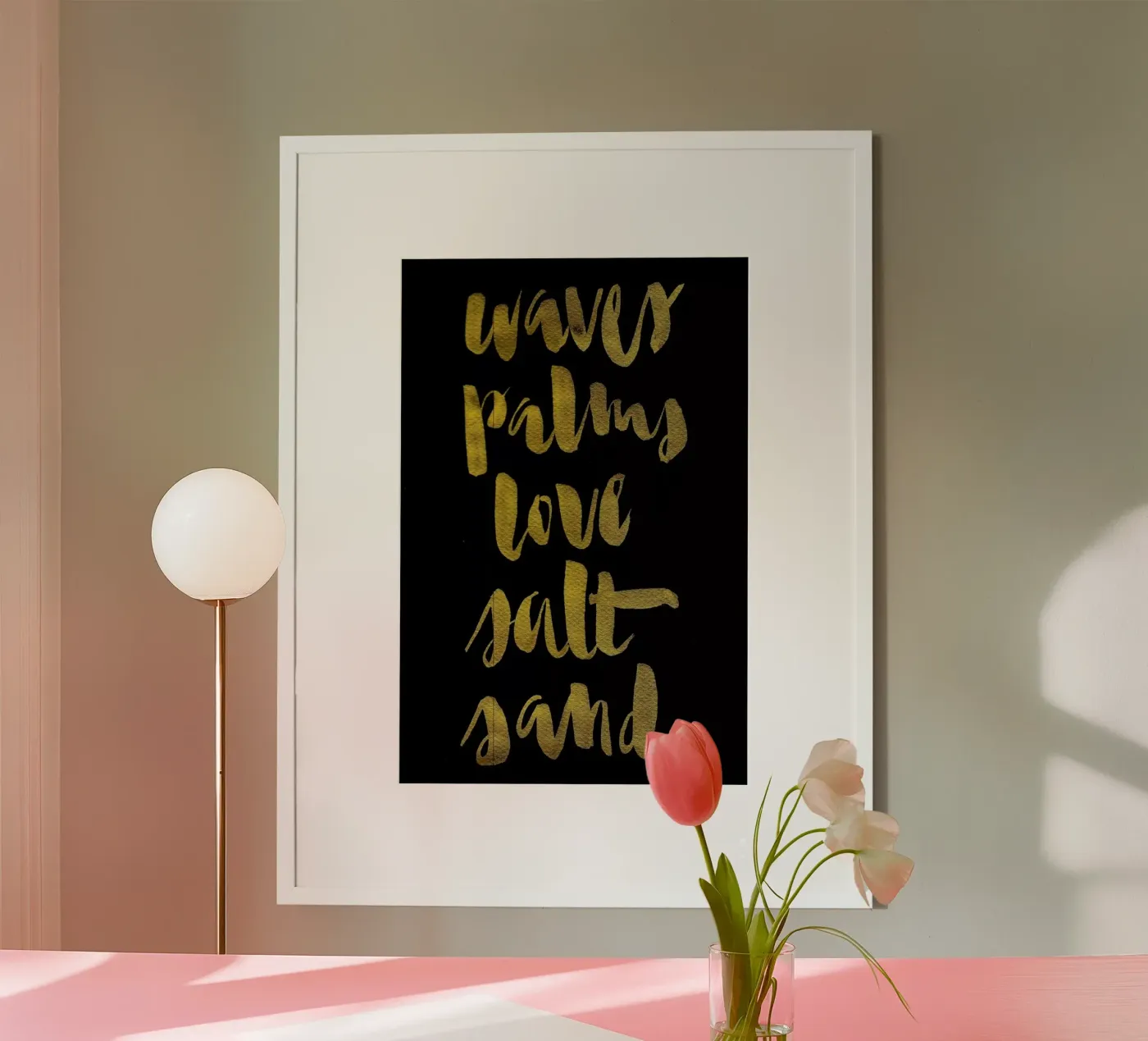 Waves, Palms, Love poster da Kristen Polsinelli