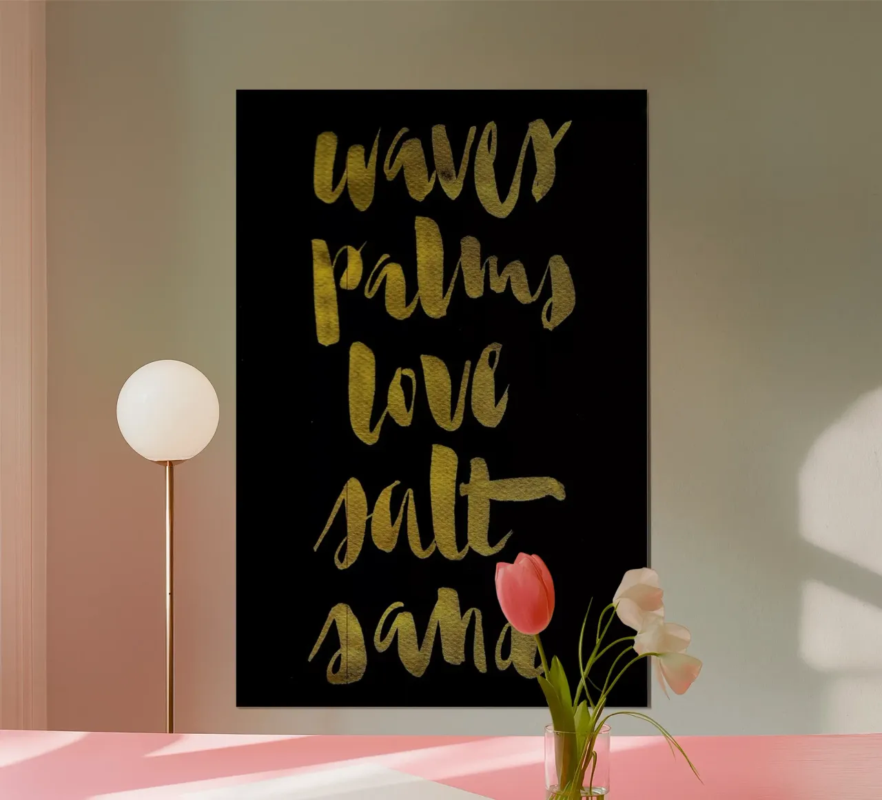 Waves, Palms, Love poster da Kristen Polsinelli