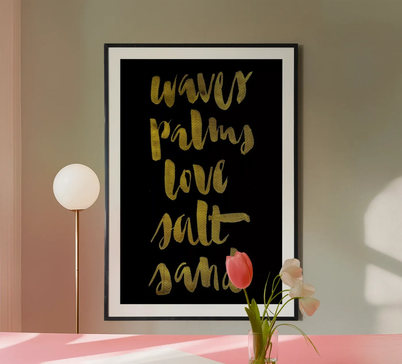 Waves, Palms, Love poster da Kristen Polsinelli