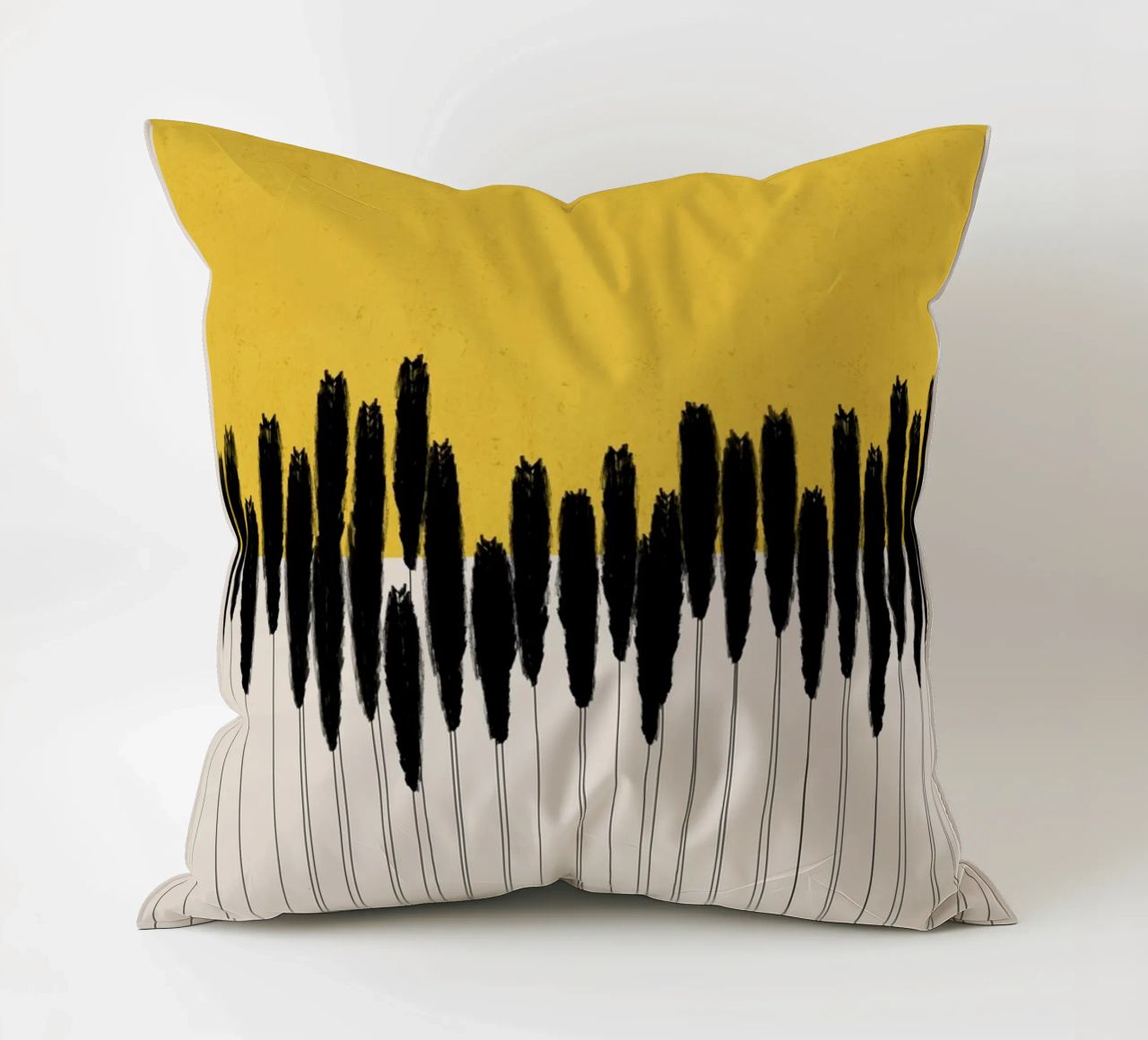 Cats & Dotz - Abstract Ears decorative cushion by The Artcircle