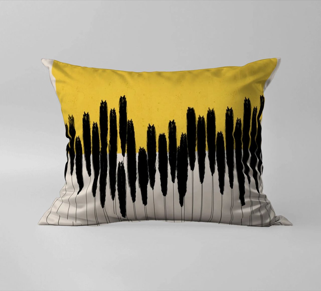 Cats & Dotz - Abstract Ears decorative cushion by The Artcircle