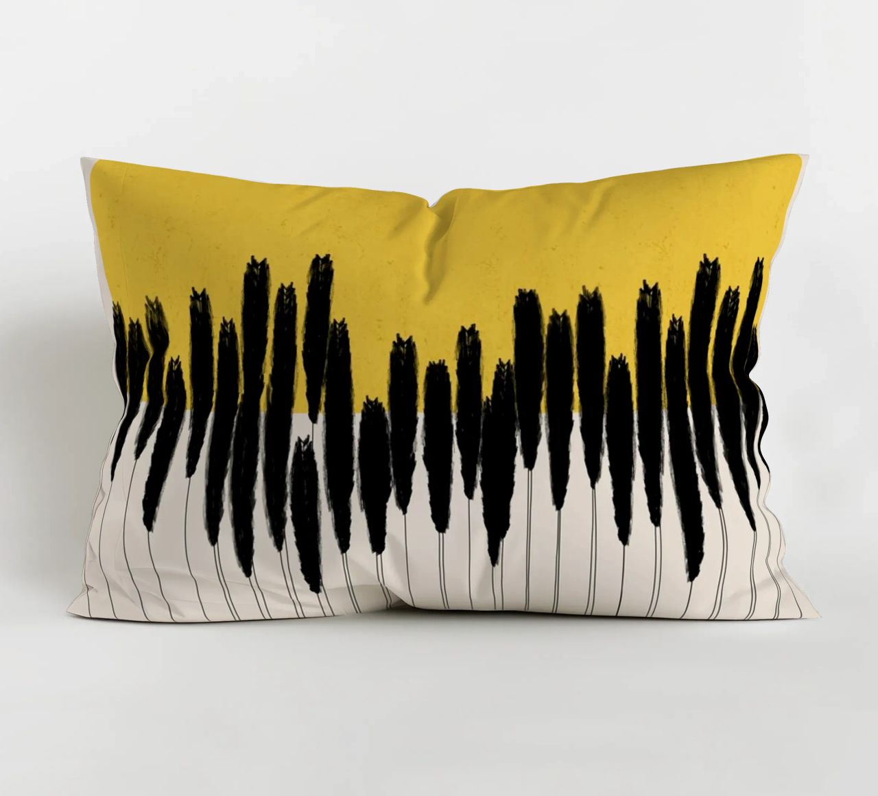 Cats & Dotz - Abstract Ears decorative cushion by The Artcircle
