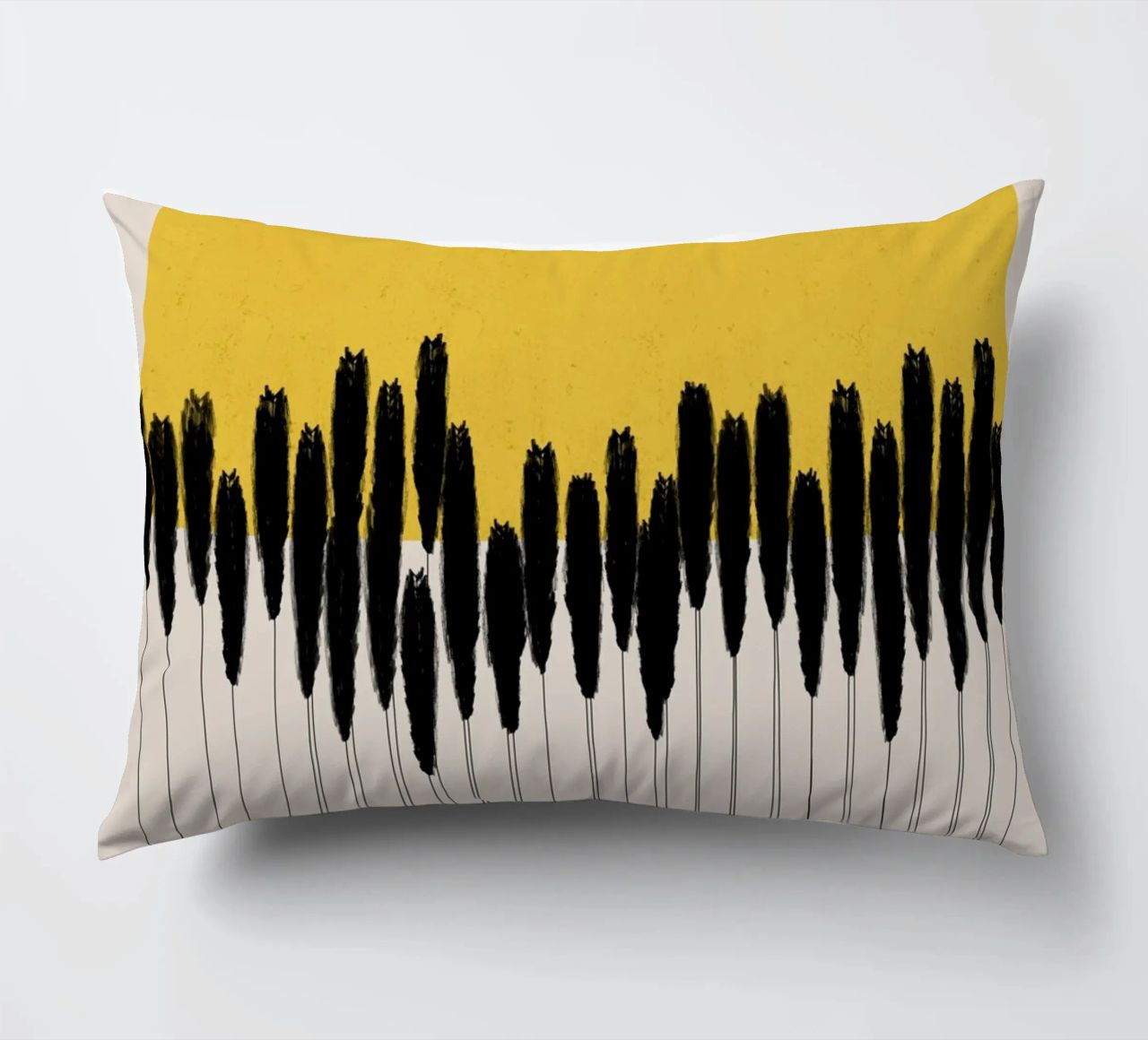 Cats & Dotz - Abstract Ears decorative cushion by The Artcircle