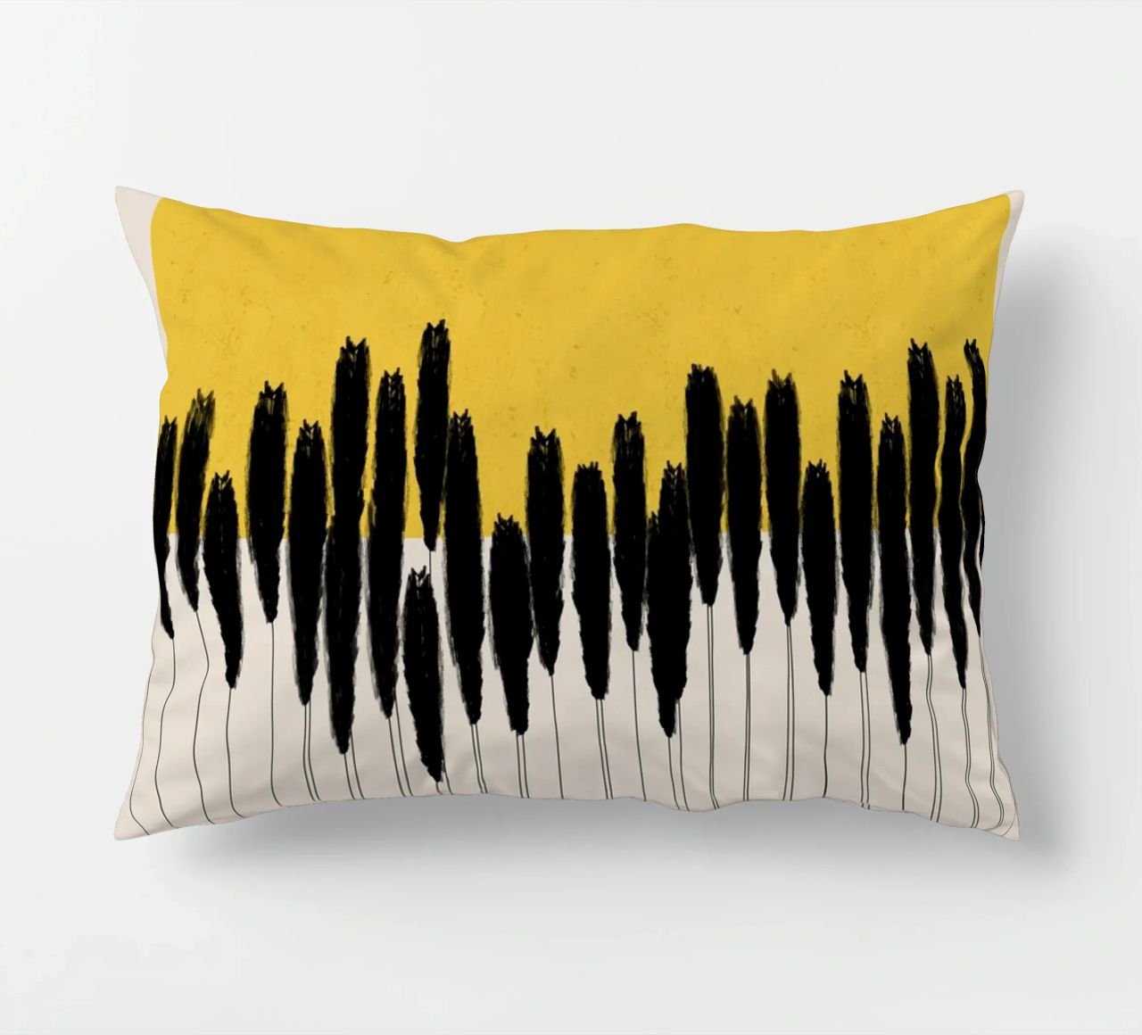 Cats & Dotz - Abstract Ears decorative cushion by The Artcircle