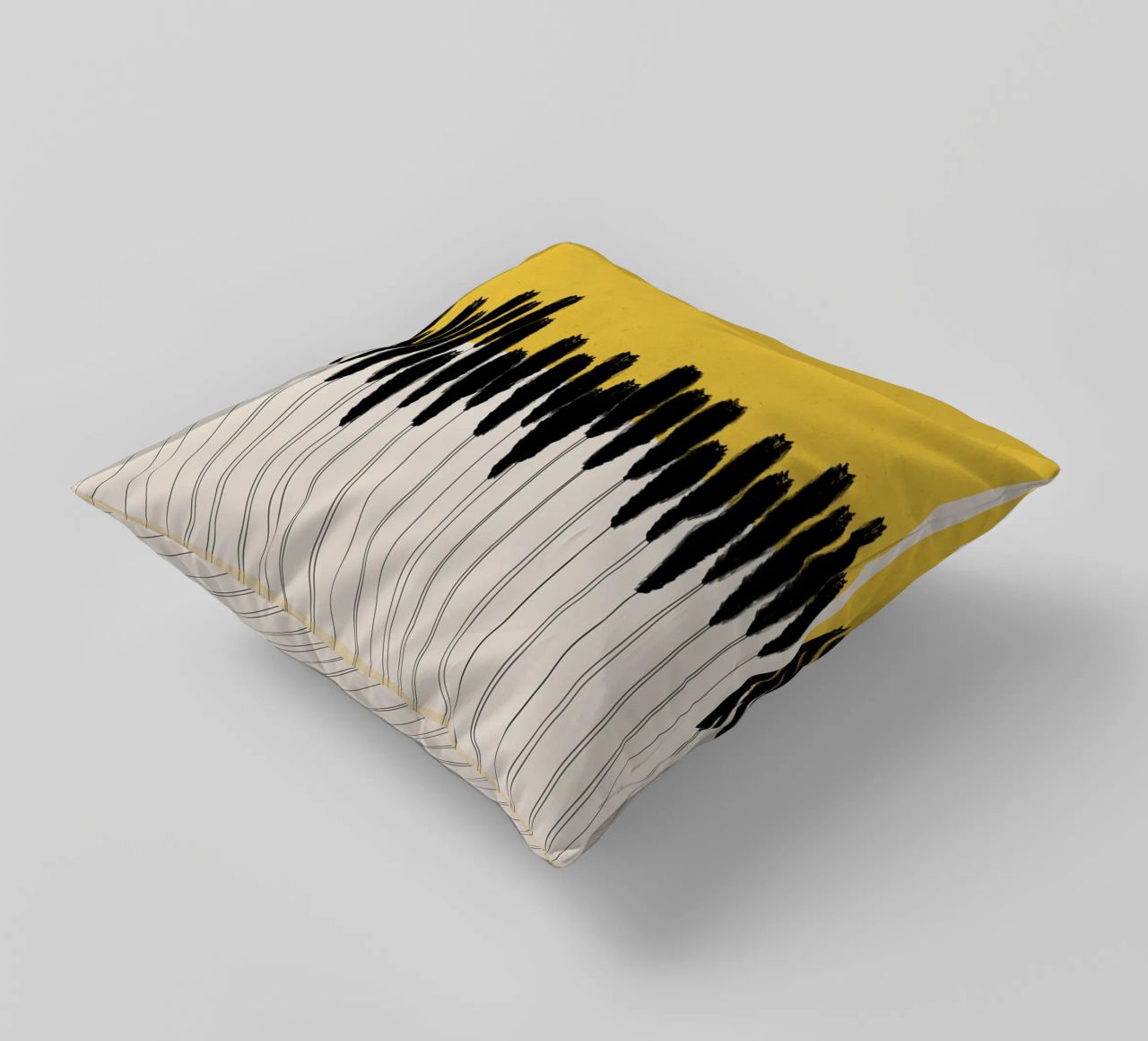 Cats & Dotz - Abstract Ears decorative cushion by The Artcircle