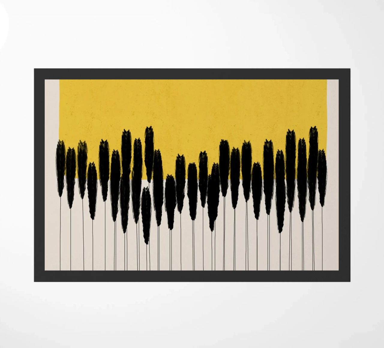 Cats & Dotz - Abstract Ears doormat by The Artcircle