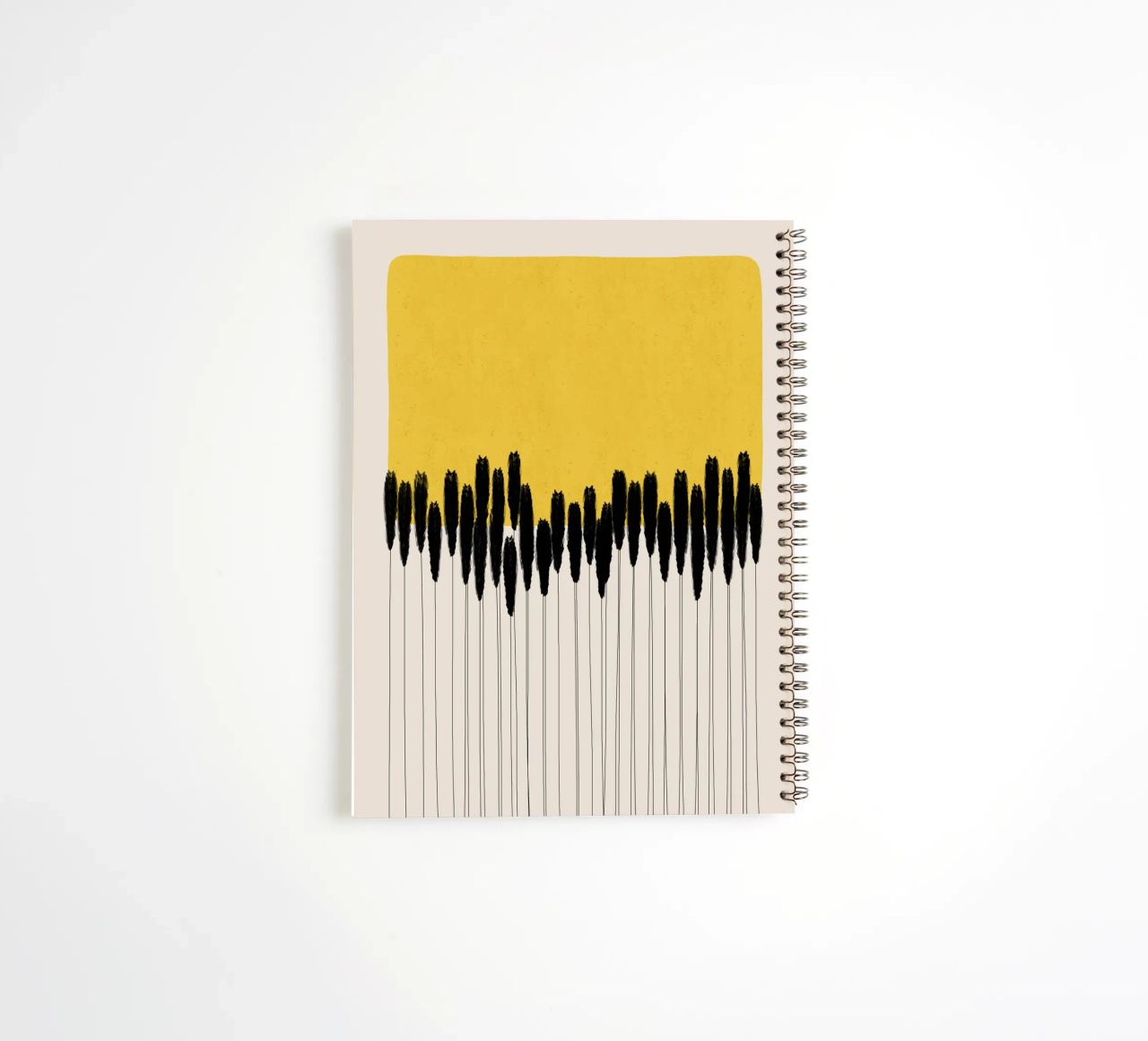 Cats & Dotz - Abstract Ears spiral notebook by The Artcircle